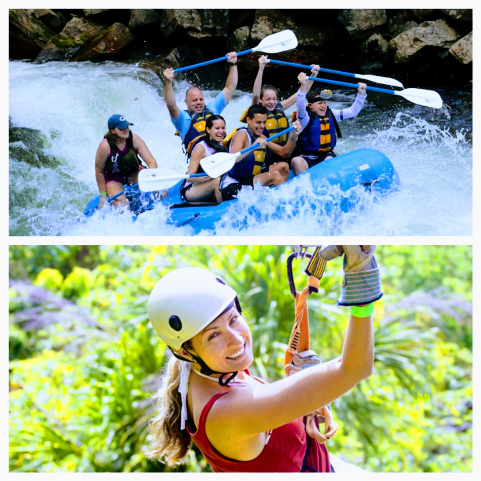 Whitewater Rafting and Ziplining Combo