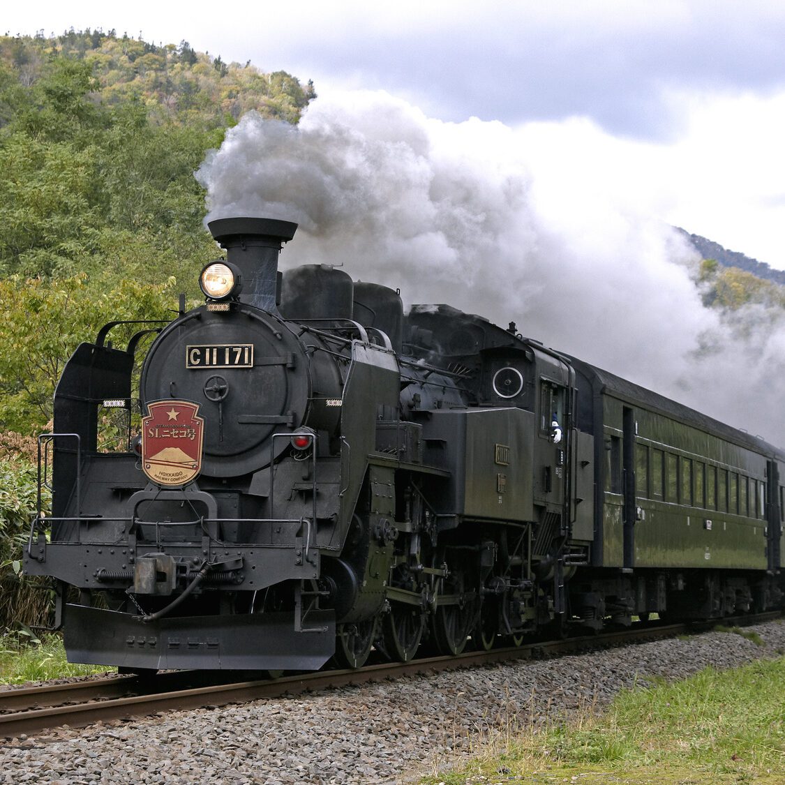 Great Smoky Mountains Railroad train In Black